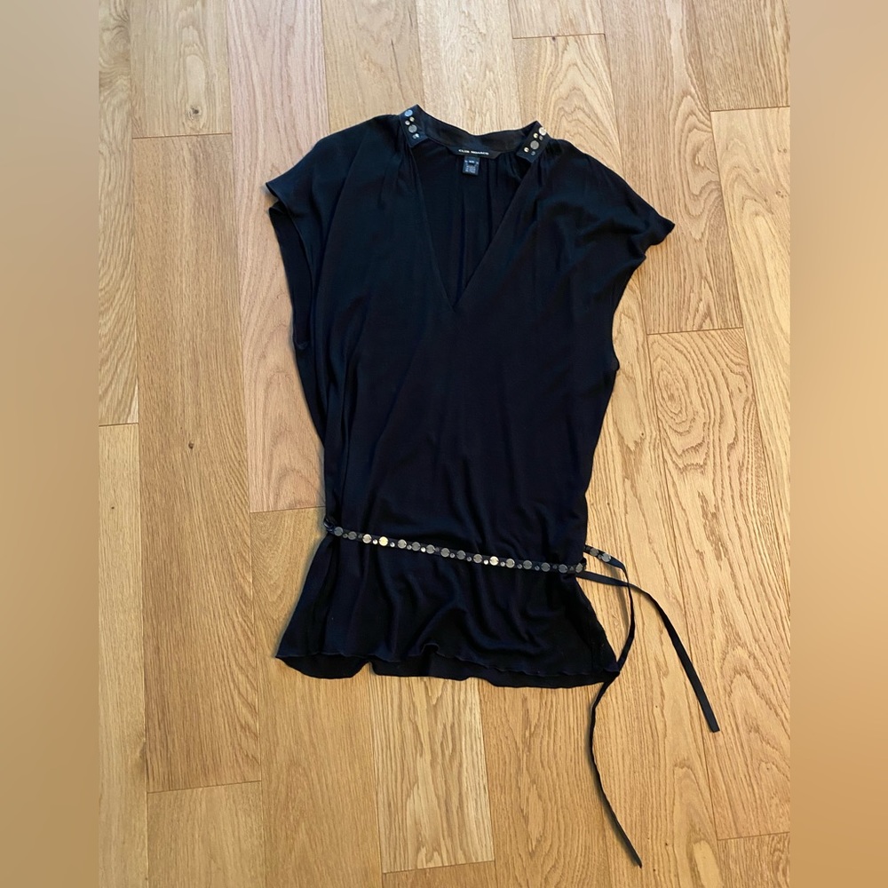 Club Monaco blouse with metal detailing
